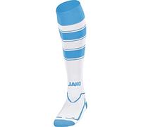 JAKO Chaussettes de Contention Celtic Bas Mixte, Multicolore (Blanc/Bleu Ciel), 39-42