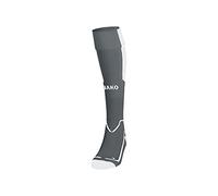 JAKO - Chaussettes Latium, Mixte, Gris Pierre/Blanc, 35-38