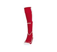 JAKO - Chaussettes Latium, Mixte, Rouge Piment/Blanc, 39-42