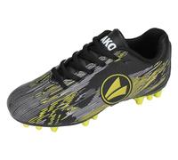 JAKO Chaussures de Football J-SFG Stepover Unisexes pour Enfant, Noir Jais Jaune Fluo, 40 EU