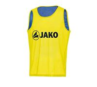 JAKO – Chemise d'identification inversée mixte jaune fluo/royal, L-XL