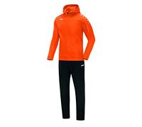 JAKO - Costume De Présentation Classico Avec Capuche, Femme, Orange Fluo, 38