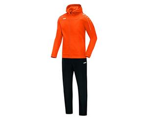 JAKO - Costume De Présentation Classico Avec Capuche, Femme, Orange Fluo, 38