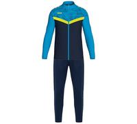 JAKO Costume unisexe emblématique en polyester, bleu marine jaune fluo, XL