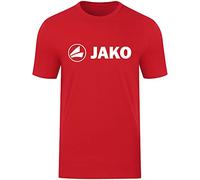 JAKO - Défi des T-Shirts, Mixte, Marbré De Noir/Rouge, XL