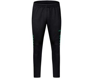 JAKO - Défi des Pantalons D’Entraînement, Mixte, Noir/Vert Sport, 3XL