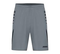 JAKO - Défi des Pantalons De Sport, Mixte Enfant, Gris Pierre/Noir, 128