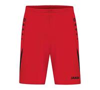 JAKO - Défi des Pantalons De Sport, Mixte, Rouge Noir, XL