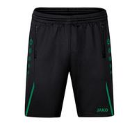 JAKO - Défi des Shorts D’Entraînement, Mixte Enfant, Noir/Vert Sport, 128