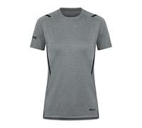 JAKO - Défi des T-Shirts, Femme, Gris Pierre Chiné/Noir, 34