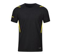 JAKO - Défi des T-Shirts, Mixte, Noir Chiné/Citro, S