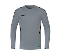 JAKO - Défi du Sweat-Shirt, Mixte, Gris Pierre/Noir, M