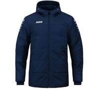 JAKO Doudoune enfant Coach Team bleu marine - Imperméable, capuche, doublure polaire 12 ans