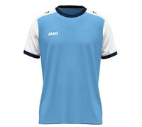 JAKO Dynamic Maillot à Manches Courtes pour Femme Bleu Ciel/Blanc/Bleu Marine, M