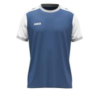 JAKO Dynamic Maillot à Manches Courtes pour Femme Bleu Nuit/Blanc/Gris Clair, M