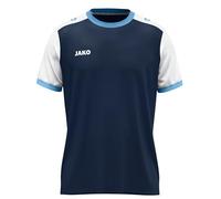 JAKO Dynamic Maillot Unisexe à Manches Courtes Bleu Marine/Blanc/Bleu Ciel, XXL