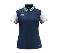 JAKO Dynamic Polo pour Femme, Bleu Marine/Blanc/Menthe, Taille M