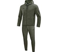 JAKO - Ensemble De Jogging Premium Basics à Capuche, Femme, Kaki Chiné, 40