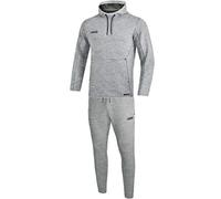 JAKO - Ensemble De Jogging Premium Basics avec Sweat à Capuche, Femme, Gris Chiné, 42