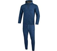 JAKO - Ensemble De Jogging Premium Basics avec Sweat à Capuche, Femme, Marine Chiné, 34