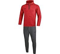 JAKO - Ensemble De Jogging Premium Basics Avec Sweat à Capuche, Mixte, Marbré De Rouge, XXL