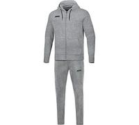 JAKO - Ensemble Jogging Base à Capuche, Mixte, Gris Clair Chiné, XXL