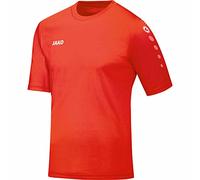 JAKO - Équipe Maillot (Manches Courtes), Mixte Enfant, Flamme, 128