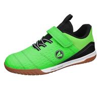 JAKO Garçon Unisex Kinder J-SH Niner Ev Chaussure de Terrain intérieur, Vert Fluo Jet Black, 28 EU