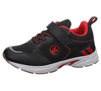 JAKO J- ni Field EV Chaussures de Sport, Jet Black Fiery Red, 40 EU