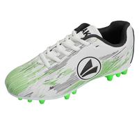JAKO J- SFG Stepover Chaussure de Football, Blanc et Vert Fluo, 43 EU