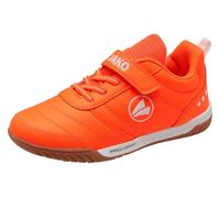 JAKO J- SH Pass Ev Chaussure de Terrain intérieur, Orange Fluo, Blanc, 39 EU