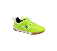 JAKO J- SH Winger Ev Chaussure de Terrain intérieur, Jaune Fluo, Noir de Jais, 33 EU