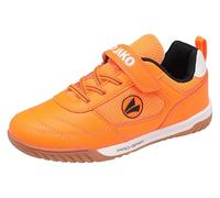 JAKO J- SH Winger Ev Chaussure de Terrain intérieur, Orange Fluo, Noir de Jais, 40 EU