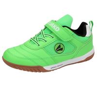 JAKO J- SH Winger Ev Chaussure de Terrain intérieur, Vert Fluo Jet Black, 34 EU