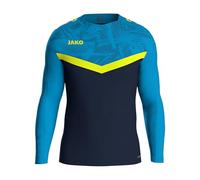 JAKO JAKO Sweatshirt Iconic, Maillot de survêtement Enfant Unisexe, Marine/JAKO Blau/neongelb,