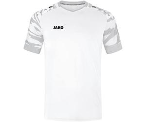 JAKO - Jersey Wild (Manches Courtes), Mixte, Blanc/Gris Argenté, L