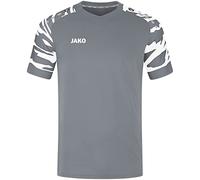 JAKO - Jersey Wild (Manches Courtes), Mixte, Gris Pierre/Blanc, XL