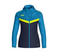 Jako Kapuzenjacke Iconic Veste à Capuche, Bleu Marine/Bleu Jaune Fluo, L Hommes