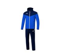 JAKO Kids Champ 2.0 Survêtement de présentation à capuche Bleu roi/bleu marine Taille 152