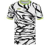 JAKO Maillot Animal KA Taille 164 Couleur : blanc/noir/vert fluo