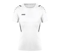 JAKO - Maillot Challenge (Manches Courtes), Femme, Blanc/Anthra Clair, 42
