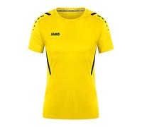 JAKO - Maillot Challenge (Manches Courtes), Femme, Citro/Noir, 38