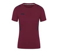 JAKO - Maillot Challenge (Manches Courtes), Femme, Marron/Marine, 36