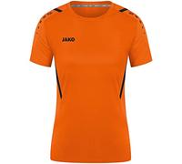 JAKO - Maillot Challenge (Manches Courtes), Femme, Orange Fluo/Noir, 40