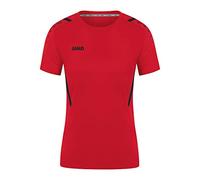JAKO - Maillot Challenge (Manches Courtes), Femme, Rouge Noir, 34