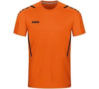 JAKO - Maillot Challenge (Manches Courtes), Mixte Enfant, Orange Fluo/Noir, 164