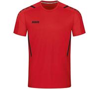 JAKO - Maillot Challenge (Manches Courtes), Mixte Enfant, Rouge Noir, 140