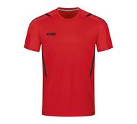 JAKO - Maillot Challenge (Manches Courtes), Mixte Enfant, Rouge Noir, 164