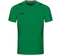 JAKO - Maillot Challenge (Manches Courtes), Mixte Enfant, Vert Sport/Noir, 140