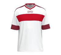 JAKO Maillot Club 92 KA, Blanc/Rouge/Marron, XXL